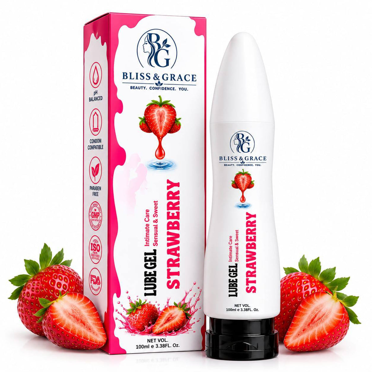 Bliss & Grace™ Strawberry Smooth Lubricant Gel