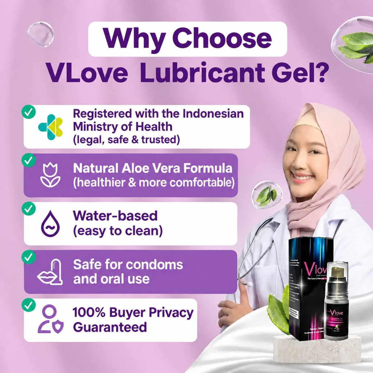 Bliss & Grace™ V-love Lubricant gel
